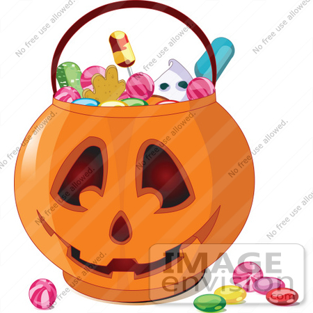 450x450 Royalty Free (Rf) Cliprt Illustration Of Halloween Candy In