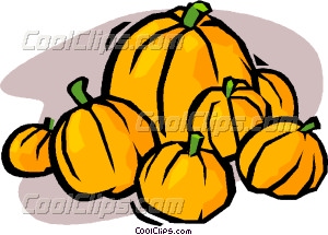 300x215 Pumpkin Patch Vector Clip Art