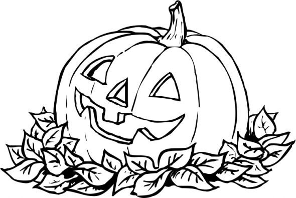 590x395 Pumpkin Patch Coloring Pages