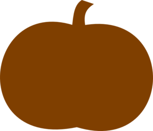 298x255 Dark Orange Pumpkin Clip Art