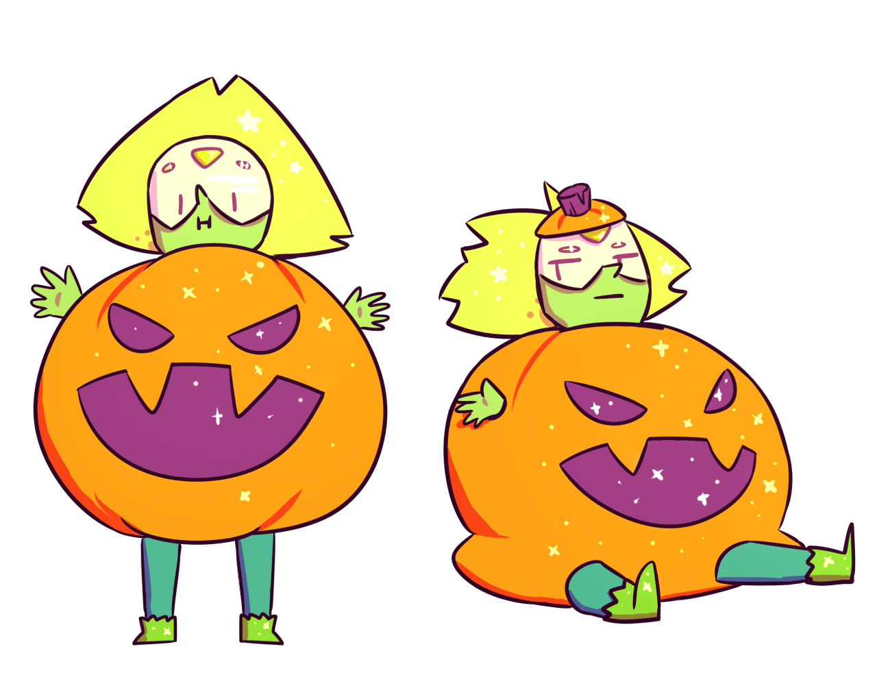 1280x985 Peridot In A Pumpkin Costume Steven Universe Know Your Meme