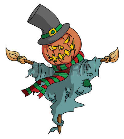 Pumpkin Scarecrow Clipart | Free download on ClipArtMag