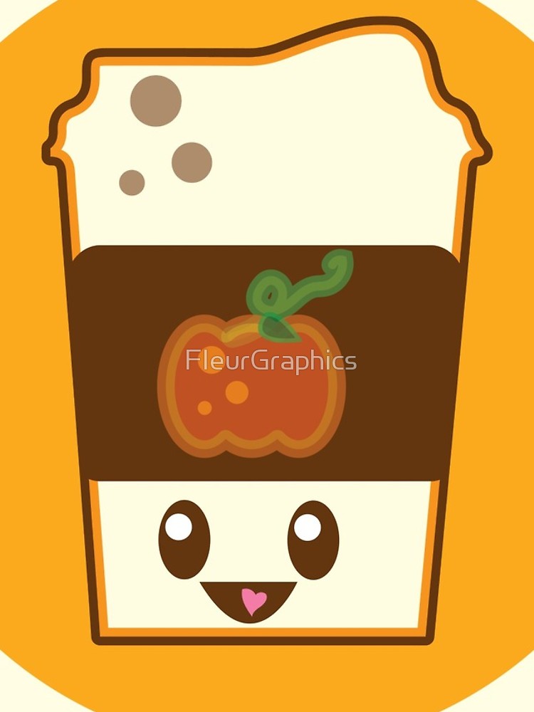 750x1000 Kawaii Pumpkin Spice Latte Iphone Cases Amp Skins By Fleurgraphics
