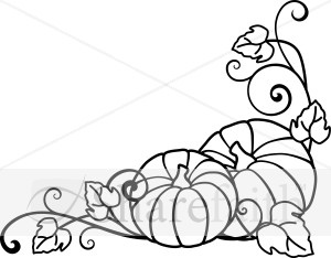 300x234 Pumpkin Vine Clipart