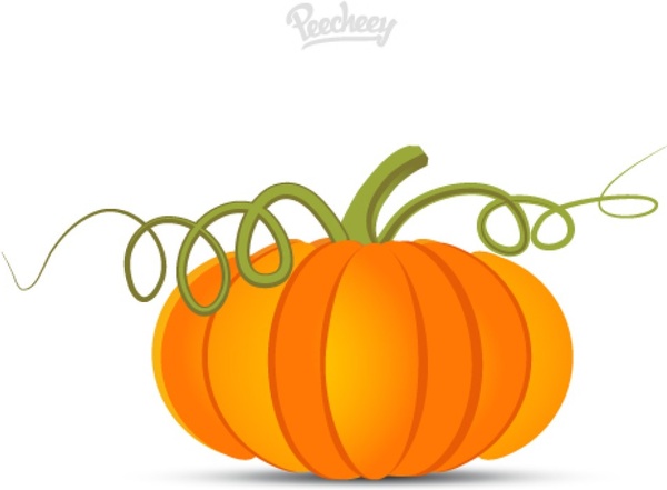 600x441 Pumpkin Vine Drawing. Free Horizontal Vine Clipart