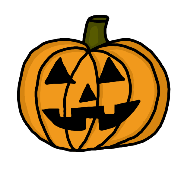 600x600 Halloween Pumpkins Clipart