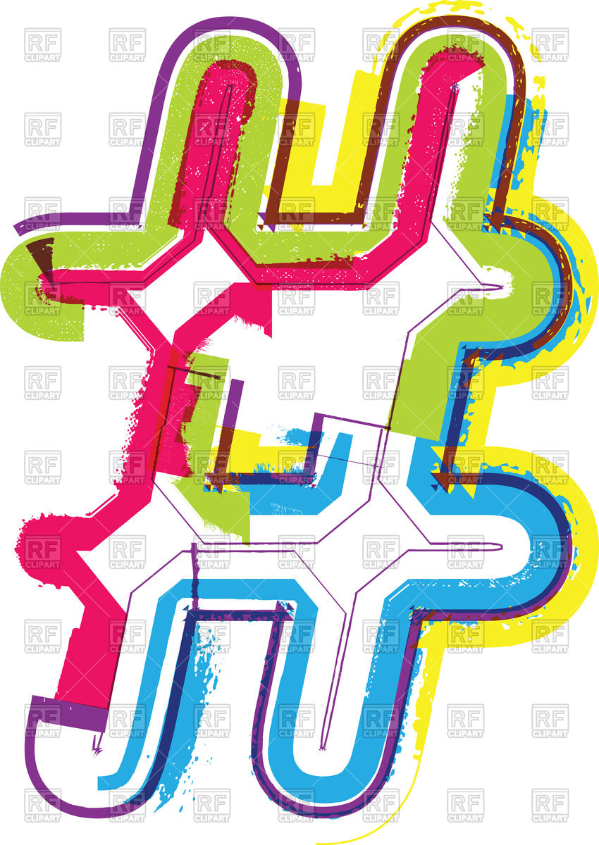 850x1200 Hashtag Colourful Icon On White Background Royalty Free Vector