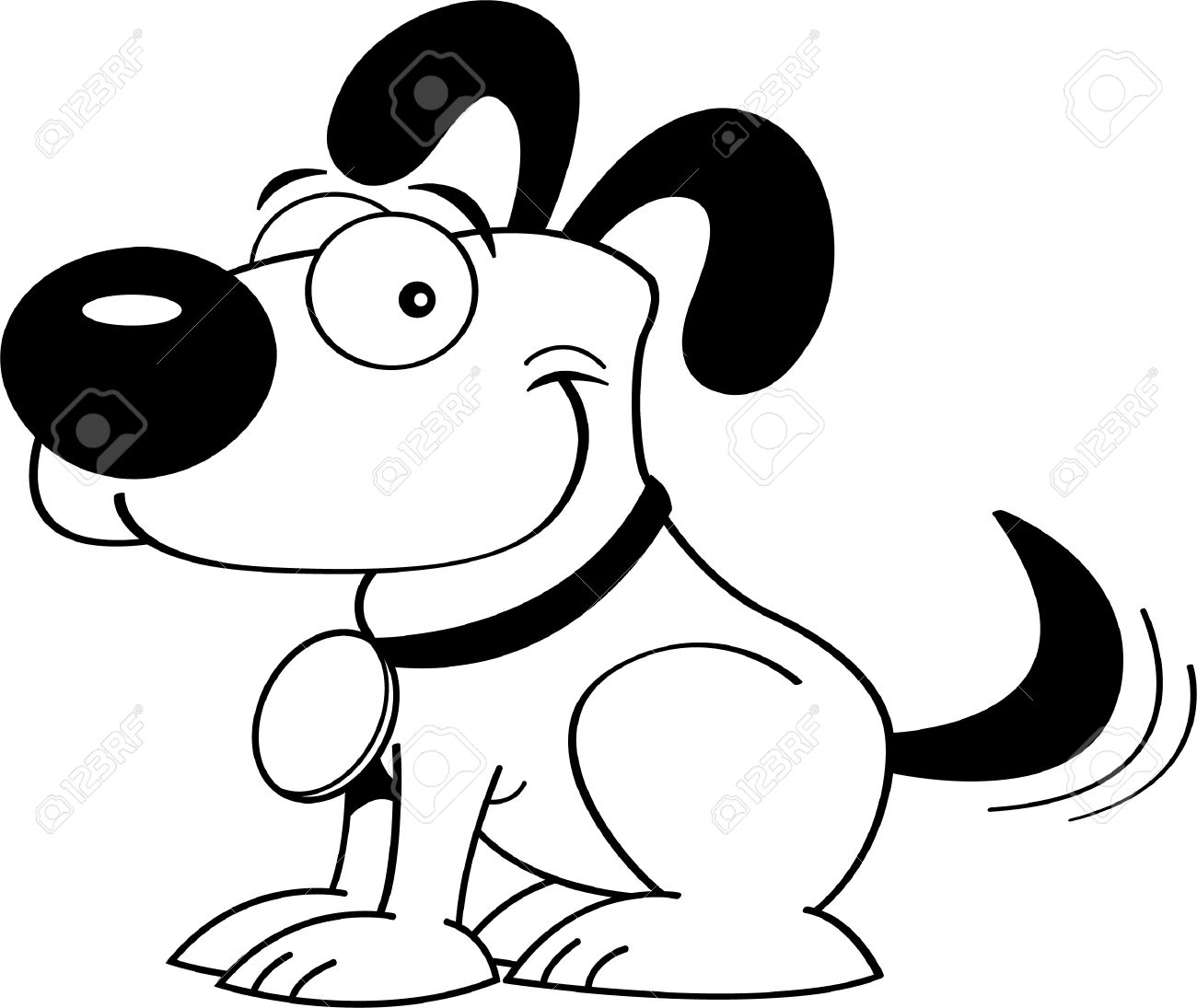 1300x1095 Dog Tail Clipart Black And White