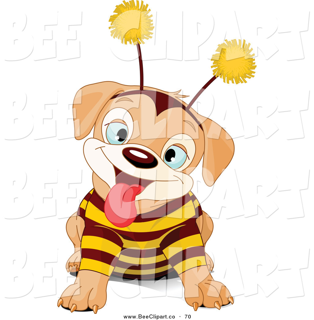 1024x1044 Vector Clip Art Of A Cute Puppy Dog Wearing A Bee Costume By