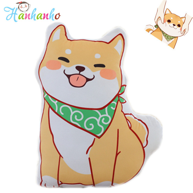 640x640 Super Cute Cartoon Shiba Inu Plush Toy Cushion Yellow Puppy Cloth