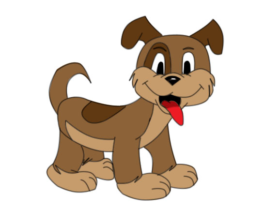 576x432 Cartoon Puppy By Mione1