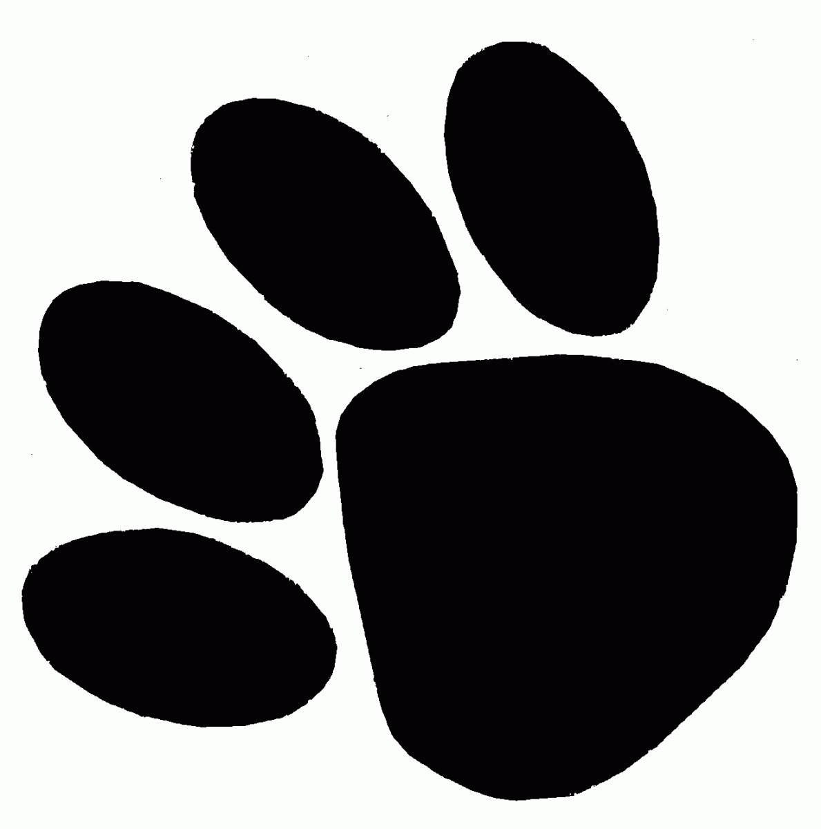 1189x1200 Drawn Puppy Paw Print