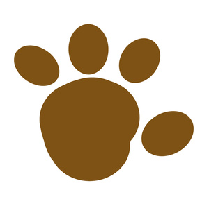 300x284 Paw Print Clipart Image