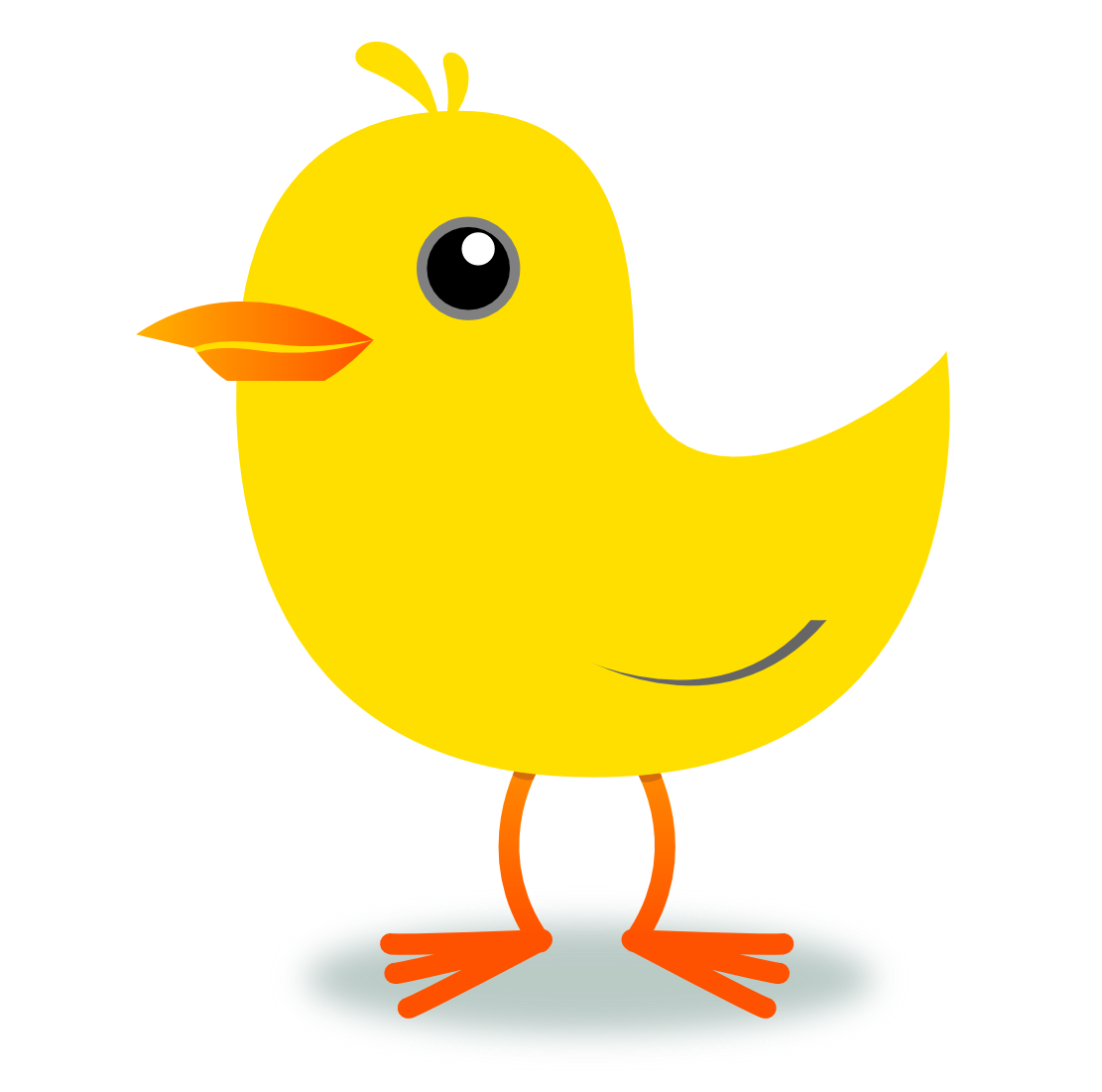 1111x1101 Yellow Bird Clip Art