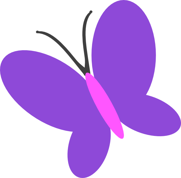 Purple Butterflies Clipart | Free download on ClipArtMag