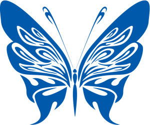 300x251 Butterfly Clipart Baby Blue
