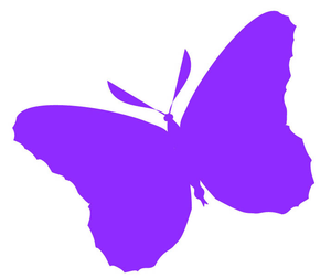300x252 Butterfly Clipart Solid