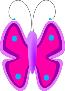 213x300 Pink Clipart Purple Butterfly