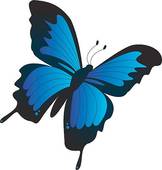 162x170 Purple Butterfly Clip Art