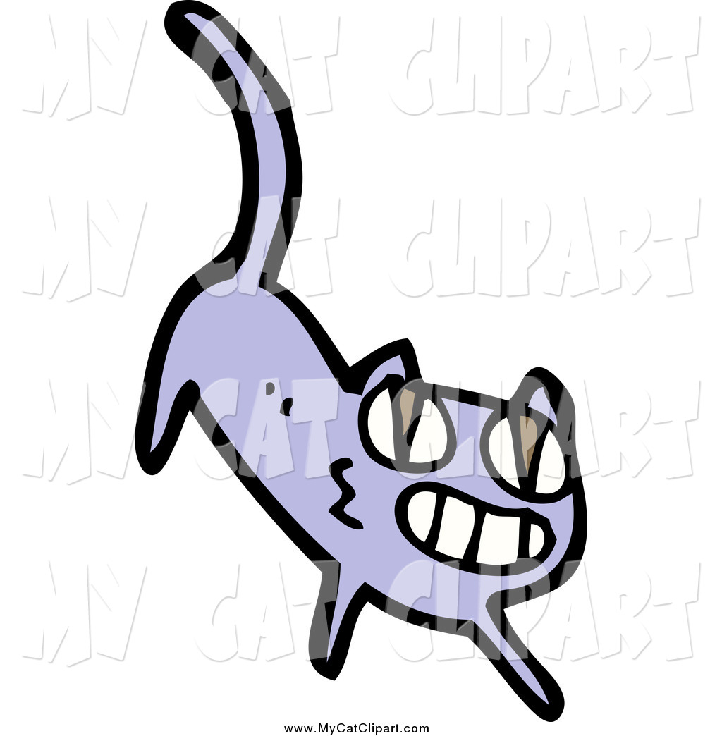 1024x1044 Clip Art Of A Purple Cat By Lineartestpilot