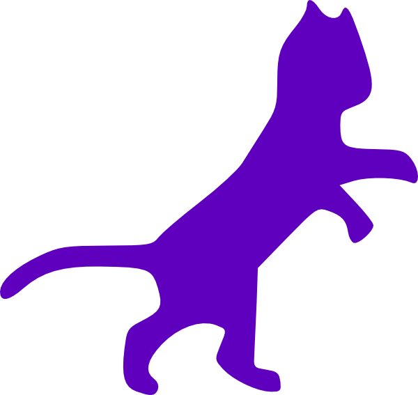 600x567 Purple Cat Dancing Clip Art