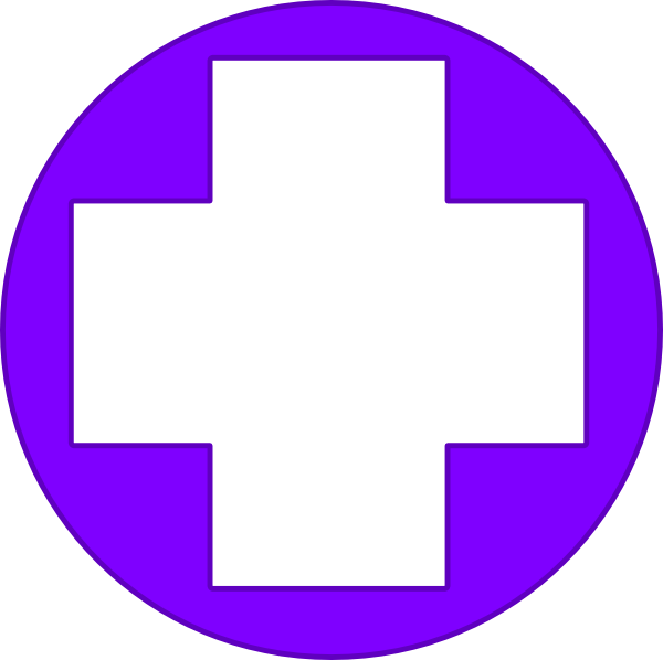600x598 Purple Cross Clip Art