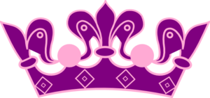 300x141 Princess Crown Pink Purple Clip Art
