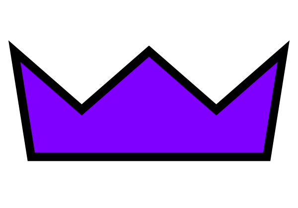 600x418 Purple Crown Clip Art