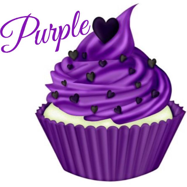 Purple Cupcakes Clipart