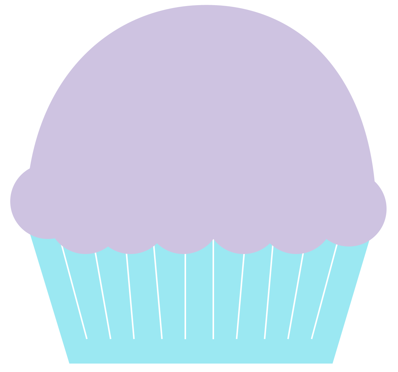 1322x1236 Muffin Clipart Purple