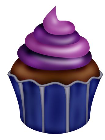 Purple Cupcakes Clipart | Free download on ClipArtMag