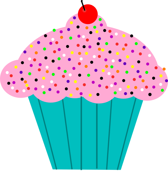 588x597 Blue Cupcakes Cliparts 181901