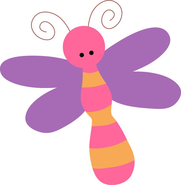 Purple Dragonfly Clipart 