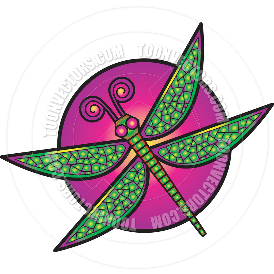 940x940 Cartoon Dragonfly Vector Illustration By Clip Art Guy Toon