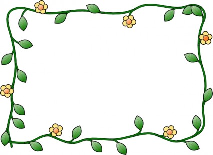 425x309 Purple Flower Border Clip Art Free Clipart Images Image
