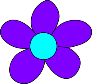 297x270 Purple Flower Clipart Blue
