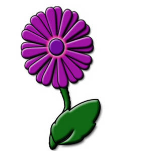 300x300 Purple Flower Clipart Cute Flower