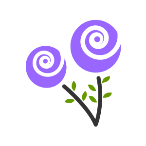 300x300 Purple Flower Clipart Purple Background