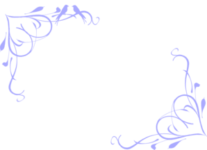 298x216 Love Birds Frame Purple Clip Art