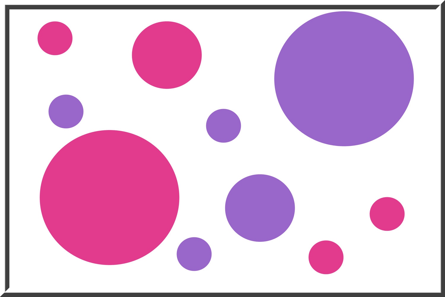 1500x1000 Purple And Pink Polka Dot Clipart