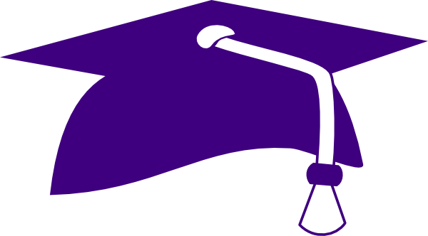 600x332 Purple Graduation Cap Clipart