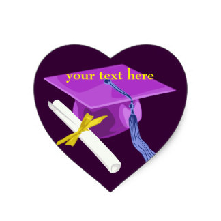 324x324 Purple Graduation Cap Stickers Zazzle.co.uk