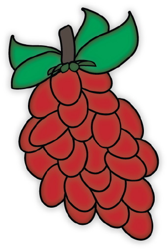 340x506 Grapes Clip Art Image