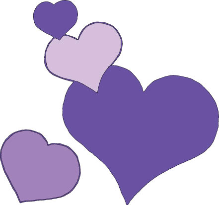 441x413 Purple Clipart Love Heart