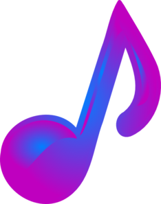 234x297 Purple And Blue Music Note Clip Art