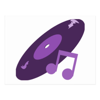 324x324 Purple Music Note Postcards Zazzle