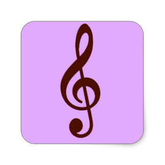 324x324 Purple Music Note Stickers Zazzle