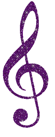 190x474 Purple Music Notes Clipart