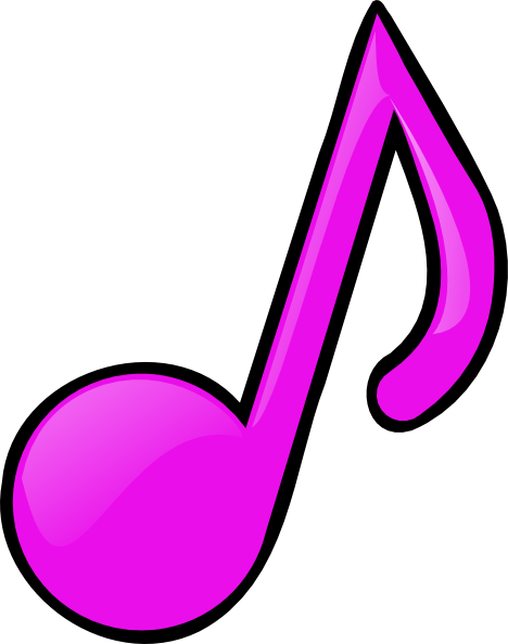 468x594 Fushia Note Clip Art