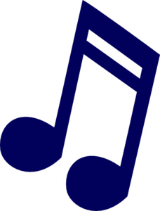 228x300 Dark Blue Music Note Clip Art